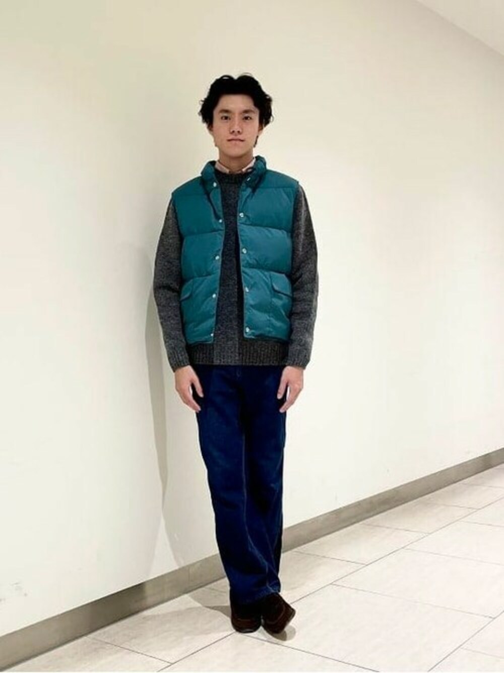 Woolrichグリーン ダウンベスト 古着 70s WoolRich 計量 100% ナイロン シェル ダウン ベスト