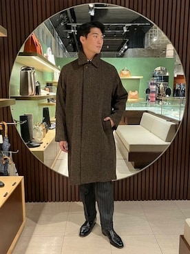 「レースアップシューズ」｜「アイテム（その他アウター）」を使った、BEAMS Fさん（メンズ・182cm）の秋コーディネート