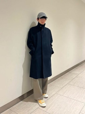 「BRILLA per il gusto（ブリッラペルイルグースト）のアイテム（帽子）」を使った、BEAMS Fさん（メンズ・165cm）の秋コーディネート