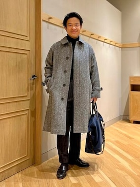 「BEAMS F（ビームスエフ）のアイテム（その他アウター）」を使った、BEAMS Fさん（メンズ・180cm）の冬コーディネート