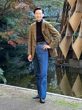 「DRUMOHR（ドルモア）のアイテム」を使った、BEAMS Fさん（メンズ・180cm）の冬コーディネート