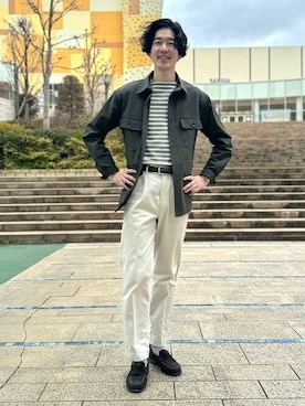 「ミックスコーデ」｜BEAMS Fさん（メンズ・177cm）の春コーディネート
