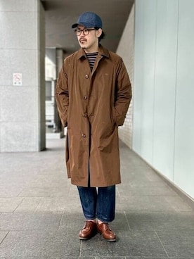 「BEAMS F（ビームスエフ）のアイテム（その他アウター）」を使った、BEAMS Fさん（メンズ・180cm）の春コーディネート