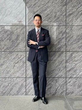 「スーツ」｜BEAMS Fさん（メンズ・180cm）の春コーディネート