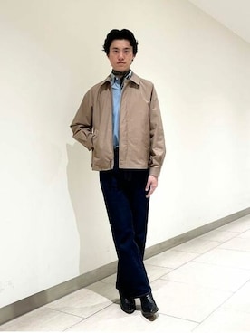 「BEAMS F（ビームスエフ）のアイテム（ブルゾン）」を使った、BEAMS Fさん（メンズ・175cm）の春コーディネート