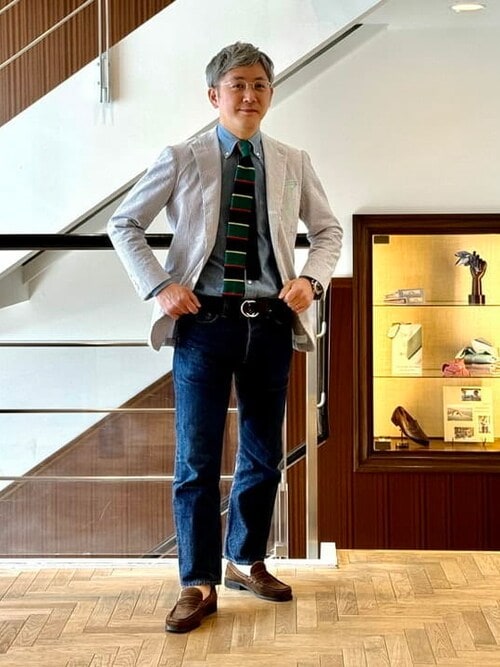 BEAMS F ボタンダウンシャンブレーシャツ 14.5/37 BEAMS F シャツ / シャンブレー ボタンダウンカラーシャツ