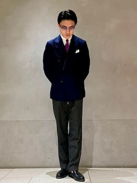 「BEAMS F（ビームスエフ）のアイテム（パンツ）」を使った、BEAMS Fさん（メンズ・181cm）の春コーディネート