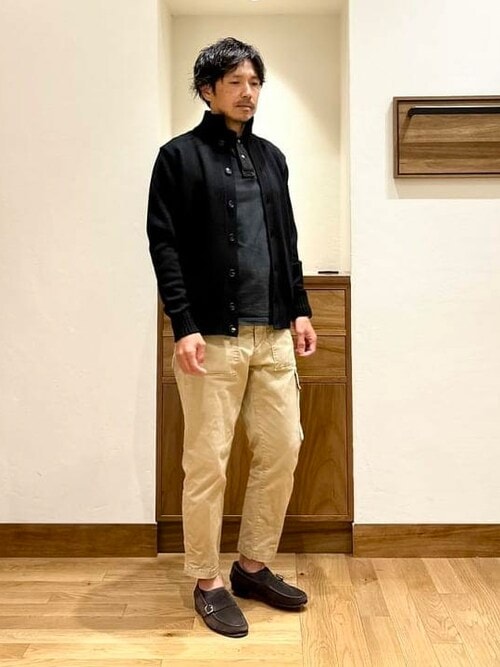 【24AW】ZANONE CHIOTO スタンドカラー カーディガン 新作 46 ZANONE / CHIOTO 5ゲージ スタンドカラー カーディガン