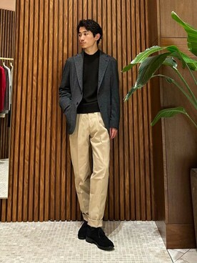 「BEAMS F（ビームスエフ）のアイテム（ジャケット/アウター）」を使った、BEAMS Fさん（メンズ・170cm）の秋コーディネート
