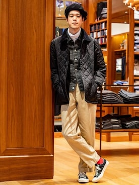 「BEAMS F（ビームスエフ）のアイテム（ブルゾン）」を使った、BEAMS Fさん（メンズ・180cm）の秋コーディネート
