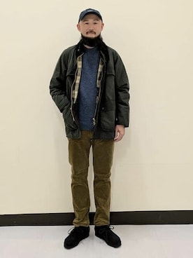 「BEAMS F（ビームスエフ）のアイテム（ブルゾン）」を使った、BEAMS Fさん（メンズ・180cm）の秋コーディネート