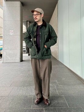 「BEAMS F（ビームスエフ）のアイテム（ブルゾン）」を使った、BEAMS Fさん（メンズ・173cm）の秋コーディネート