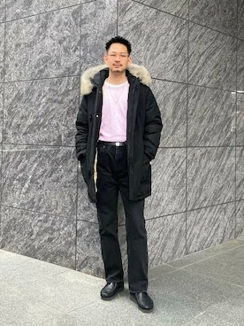「WOOLRICH（ウールリッチ）のアイテム」を使った、BEAMS Fさん（メンズ・176cm）の冬コーディネート
