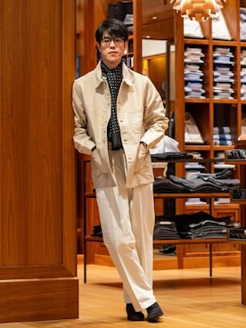 「ミックスコーデ」｜BEAMS Fさん（メンズ・180cm）の冬コーディネート