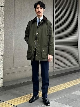 「レースアップシューズ」｜「アイテム（ブルゾン）」を使った、BEAMS Fさん（メンズ・173cm）の冬コーディネート