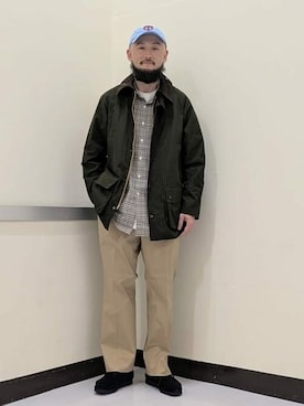 「BEAMS F（ビームスエフ）のアイテム（ブルゾン）」を使った、BEAMS Fさん（メンズ・178cm）の冬コーディネート