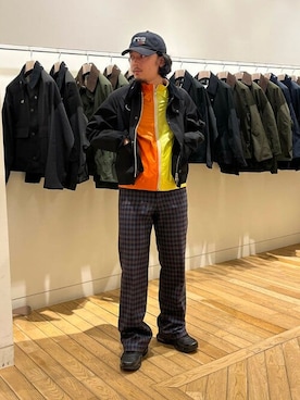 「BEAMS F（ビームスエフ）のアイテム（ブルゾン）」を使った、BEAMS Fさん（メンズ・166cm）の冬コーディネート