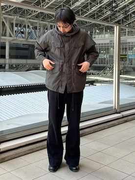 「AUBERGE（オーベルジュ）のアイテム」を使った、BEAMS Fさん（メンズ・180cm）の春コーディネート