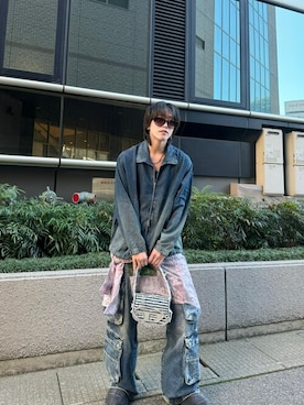 ディーゼル　diesel デニム　ジャケット　フリル DIESEL（ディーゼル）の「DIESEL (ディーゼル) VISEMAC フリル