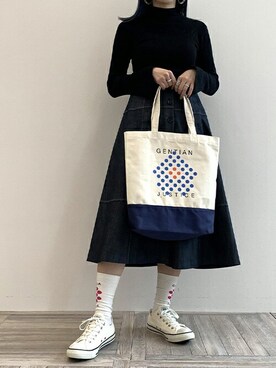 「ANEVER（アンエバー）のアイテム」を使った、コヤマさん（レディース・158cm）の春コーディネート