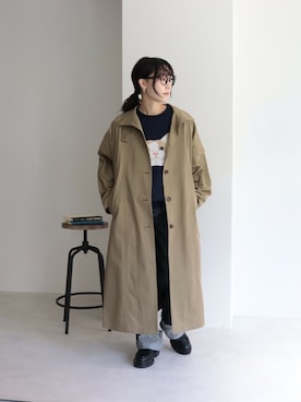 「猫」｜「アイテム（ジャケット/アウター）」を使った、おしゃれーなさん（レディース・162cm）の夏コーディネート