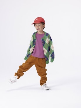 「コールテンパンツ」｜MARKEY'Sさん（キッズ・107cm）の秋コーディネート
