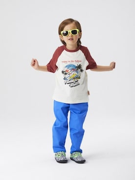 「BIG FIELD（ビッグフィールド）のアイテム（パンツ）」を使った、MARKEY'Sさん（キッズ・111cm）の冬コーディネート