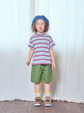 「BIG FIELD（ビッグフィールド）のアイテム」を使った、MARKEY'Sさん（キッズ・112cm）の夏コーディネート