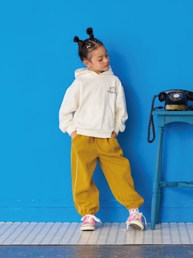 「アイテム（パーカー）」を使った、MARKEY'Sさん（キッズ・114cm）の秋コーディネート