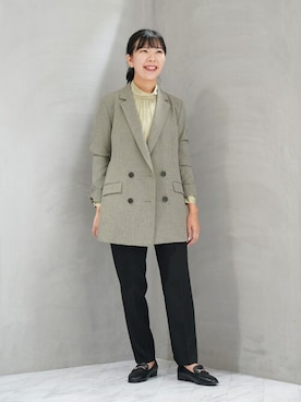 「INDIVI（インディヴィ）のアイテム」を使った、ジェイアール名古屋タカシマヤさん（レディース・154cm）の秋コーディネート