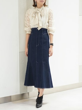 「AND COUTURE（アンドクチュール）のアイテム」を使った、ジェイアール名古屋タカシマヤさん（レディース・168cm）の秋コーディネート