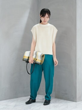 「さし色」｜ジェイアール名古屋タカシマヤさん（レディース・162cm）の秋コーディネート