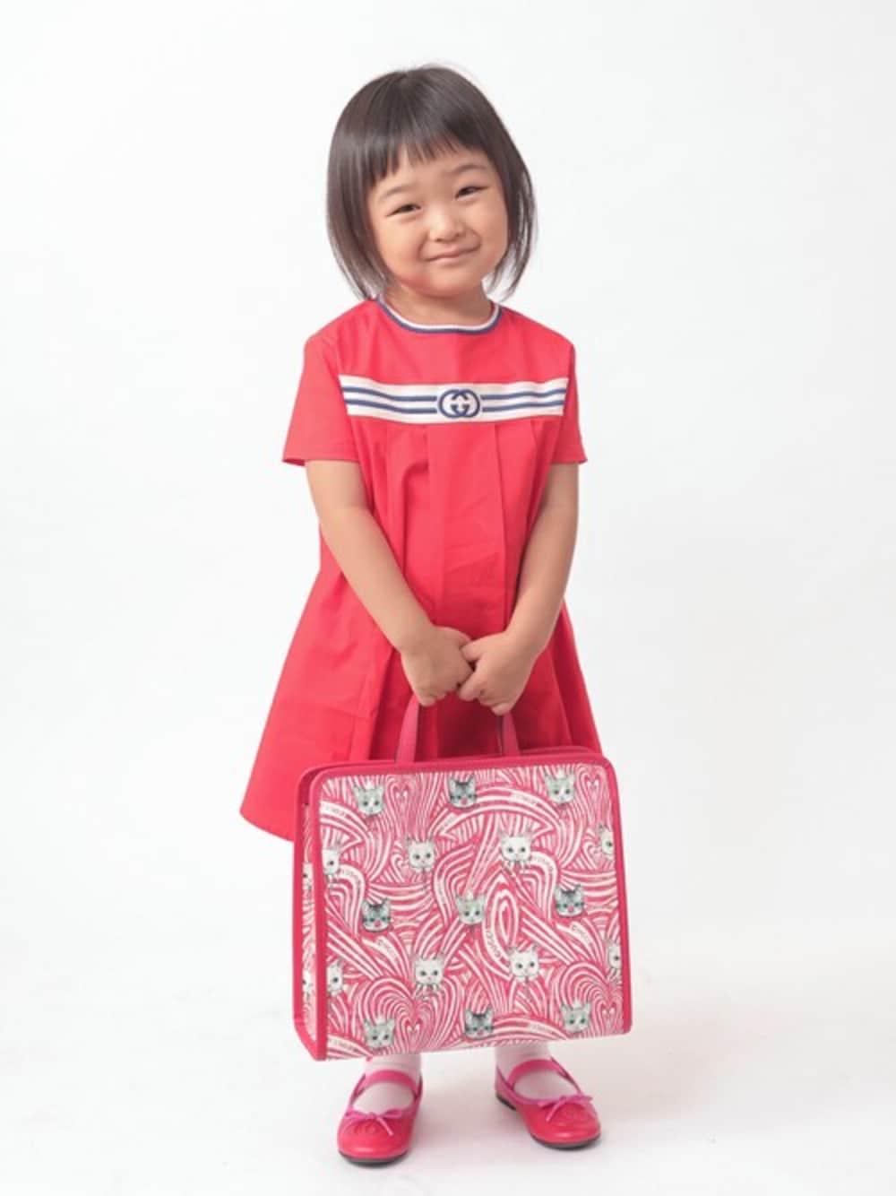 【訳あり】希少 GUCCI グッチ 子供用ワンピース コーデュロイ 赤 4 GG TGB ショッピング / GUCCI【グッチ】 子供服 ガール 秋冬 長袖+
