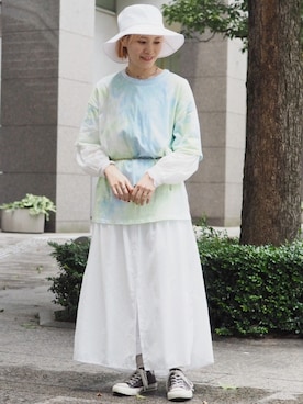 「Kujaku（クジャク）のアイテム」を使った、__Lilicatさん（レディース・152cm）の夏コーディネート