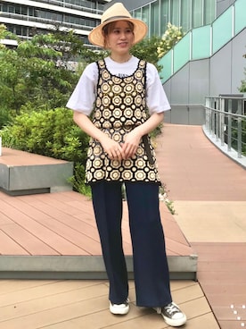 「Grimoire（グリモワール）のアイテム」を使った、__Lilicatさん（レディース・152cm）の夏コーディネート