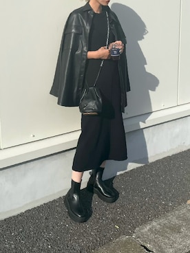 「ANT（アント）のアイテム（ワンピース/ドレス）」を使った、asammyさん（レディース・170cm）の秋コーディネート