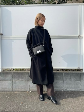「マルジェラ」｜「アイテム（その他アウター）」を使った、asammyさん（レディース・170cm）の冬コーディネート