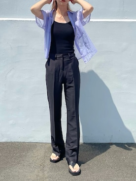 「CLEA（クレア）のアイテム（キャミソール）」を使った、asammyさん（レディース・170cm）の夏コーディネート