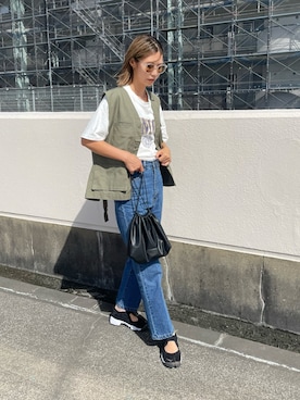 「Ungrid（アングリッド）のアイテム（ブルゾン）」を使った、asammyさん（レディース・170cm）の秋コーディネート