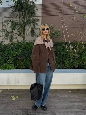 「アイテム（サンダル）」を使った、asammyさん（レディース・170cm）の冬コーディネート