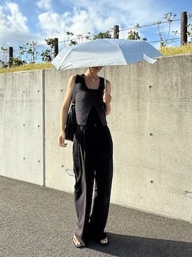 「feepur（フェピュール）のアイテム（パンツ）」を使った、asammyさん（レディース・170cm）の夏コーディネート