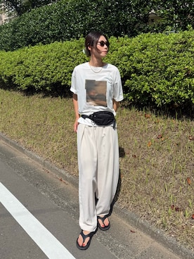 「COLONY 2139（コロニートゥーワンスリーナイン）のアイテム」を使った、asammyさん（レディース・170cm）の夏コーディネート