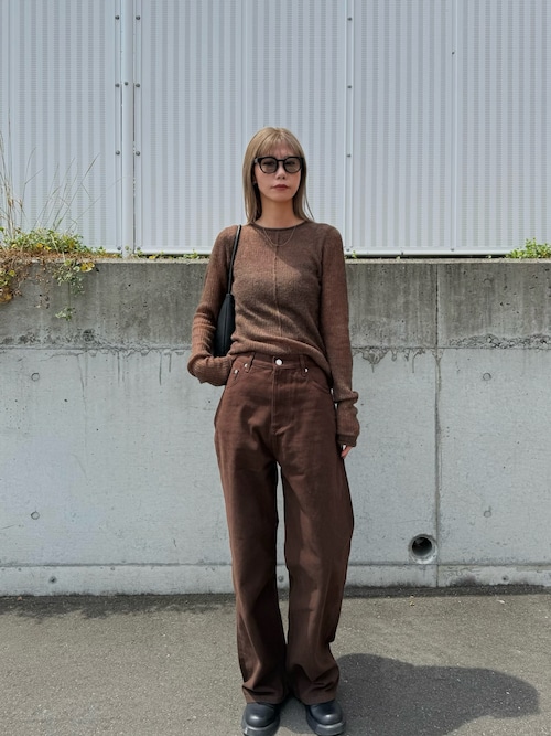 即納【TODAYFUL】Cary's Denim ブラウン 23 Cary's Denim（その他パンツ）｜TODAYFUL（トゥデイフル）の