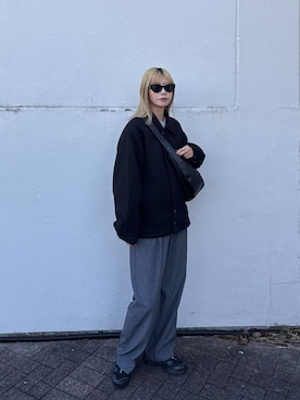 「アイテム（その他アウター）」を使った、asammyさん（レディース・170cm）の秋コーディネート