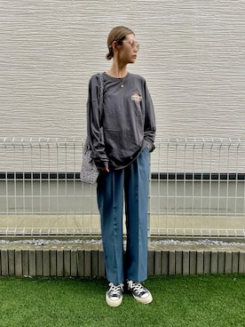 「Diosfront（ディオスフロント）のアイテム」を使った、asammyさん（レディース・170cm）の夏コーディネート