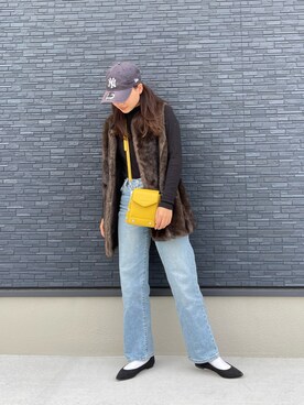 「FOREVER 21（フォーエバー トゥエンティーワン）のアイテム（ベスト）」を使った、yuuukiiiさん（レディース・153cm）の秋コーディネート