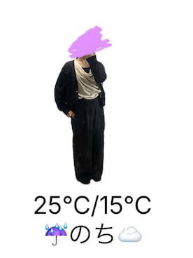 「しまむら（シマムラ）のアイテム（Tシャツ/カットソー）」を使った、suzuさん（レディース・148cm）の秋コーディネート