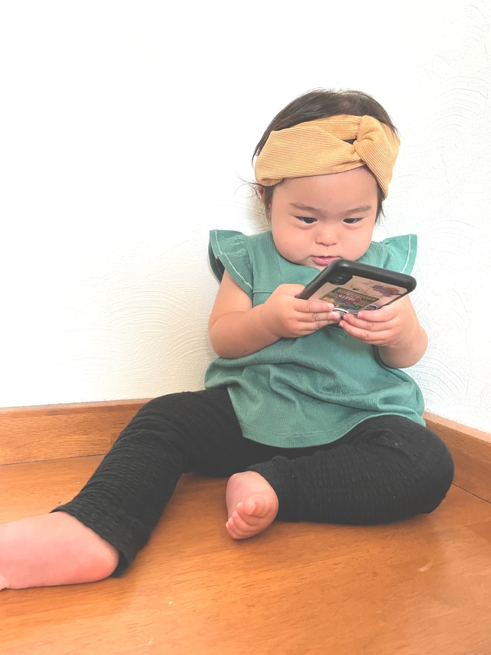 「西松屋のアイテム（パンツ、ブラック系）」を使った、you.さん（キッズ・90cm）の夏コーディネートの1枚目の写真