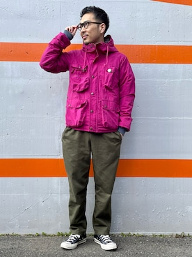 「melple（メイプル）のアイテム（ジャケット/アウター）」を使った、ムックンさん（メンズ・167cm）の春コーディネート