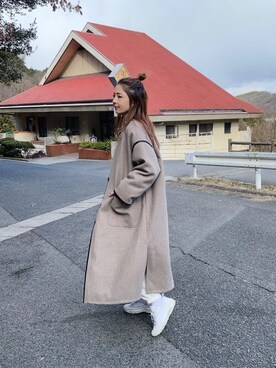 「airmax」｜「アイテム（ジャケット/アウター）」を使った、mikiviciousさん（レディース・162cm）の冬コーディネート